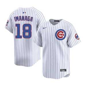 Men #18 White Shota Imanaga Game CHC Jersey 657293-679 - Image 1