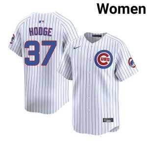 Women's #37 Porter Hodge Stitched White CHC Jerseys 273675-545 - Image 1